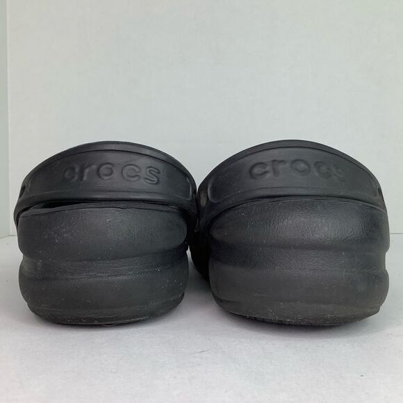 CROCS BISTRO SLIP RESISTANT BLACK RPUND TOE WOMEN’s WORK CLOG SZ 7 - Picture 4 of 9